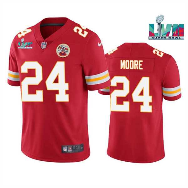 Men & Women & Youth Kansas City Chiefs #24 Skyy Moore Red Super Bowl LVII Patch Vapor Untouchable Limited Stitched Jersey->kansas city chiefs->NFL Jersey